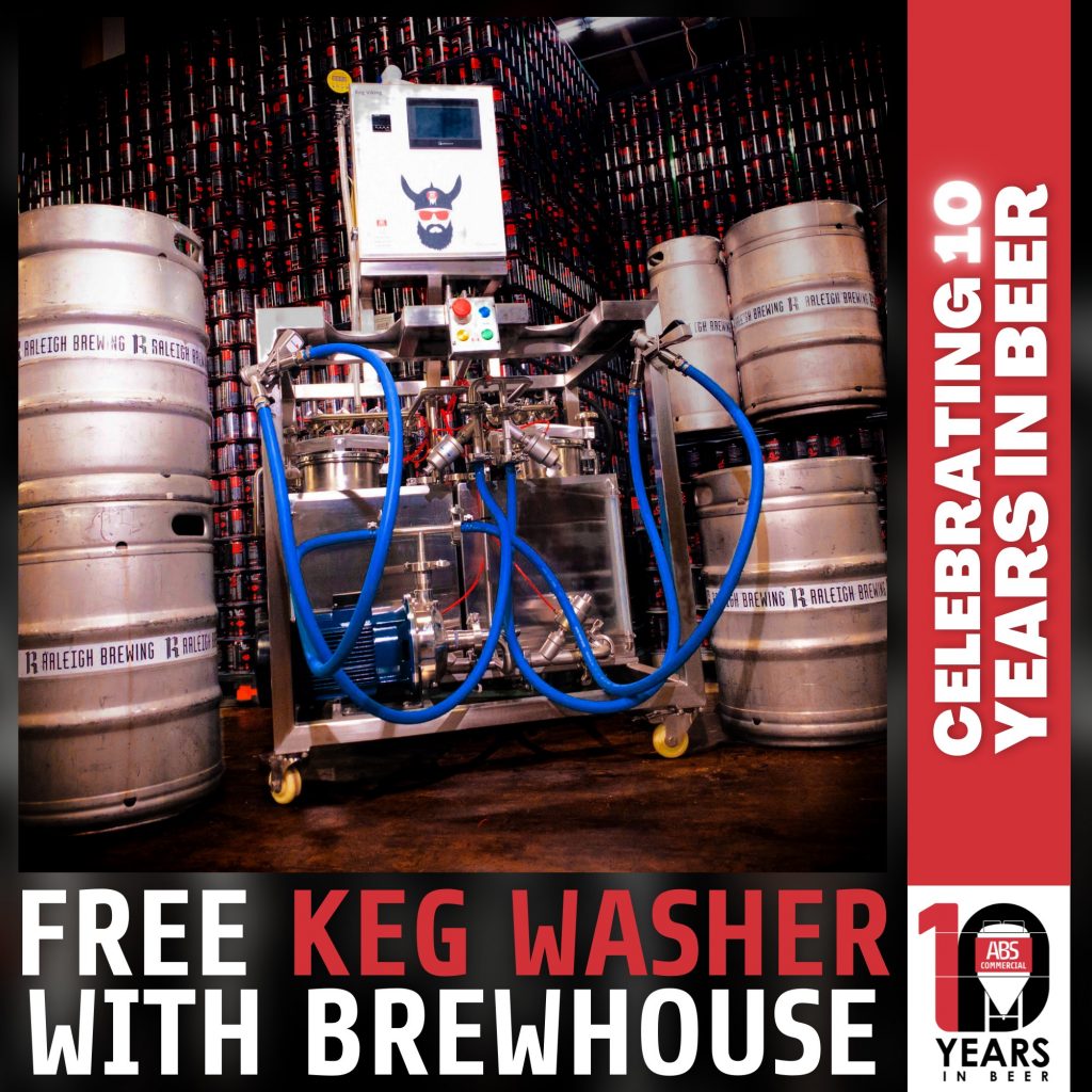 ABS Commercial 10th Anniversary Sale | Free Keg Washer